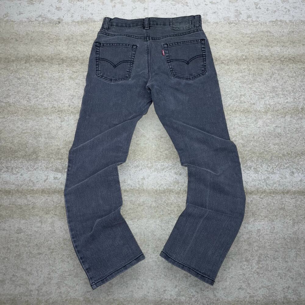 Vintage Y2K Levis Jeans 511 28x28 Slim Fit Smoke Black Wash Denim Red Tab Logo